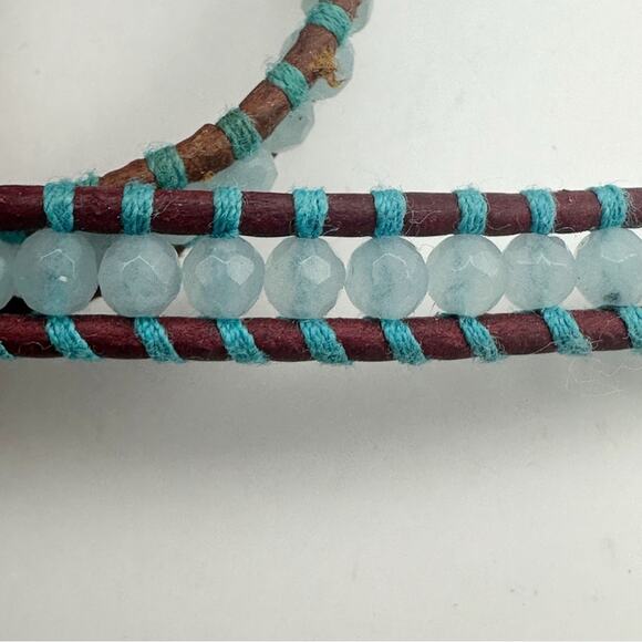 Chan Luu Leather Wrap Bracelet Designer Jewelry Boho Bohemian Sterling Silver - Picture 3 of 7